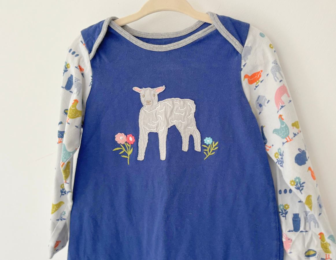 Mini Boden Spring Lamb Cotton Dress