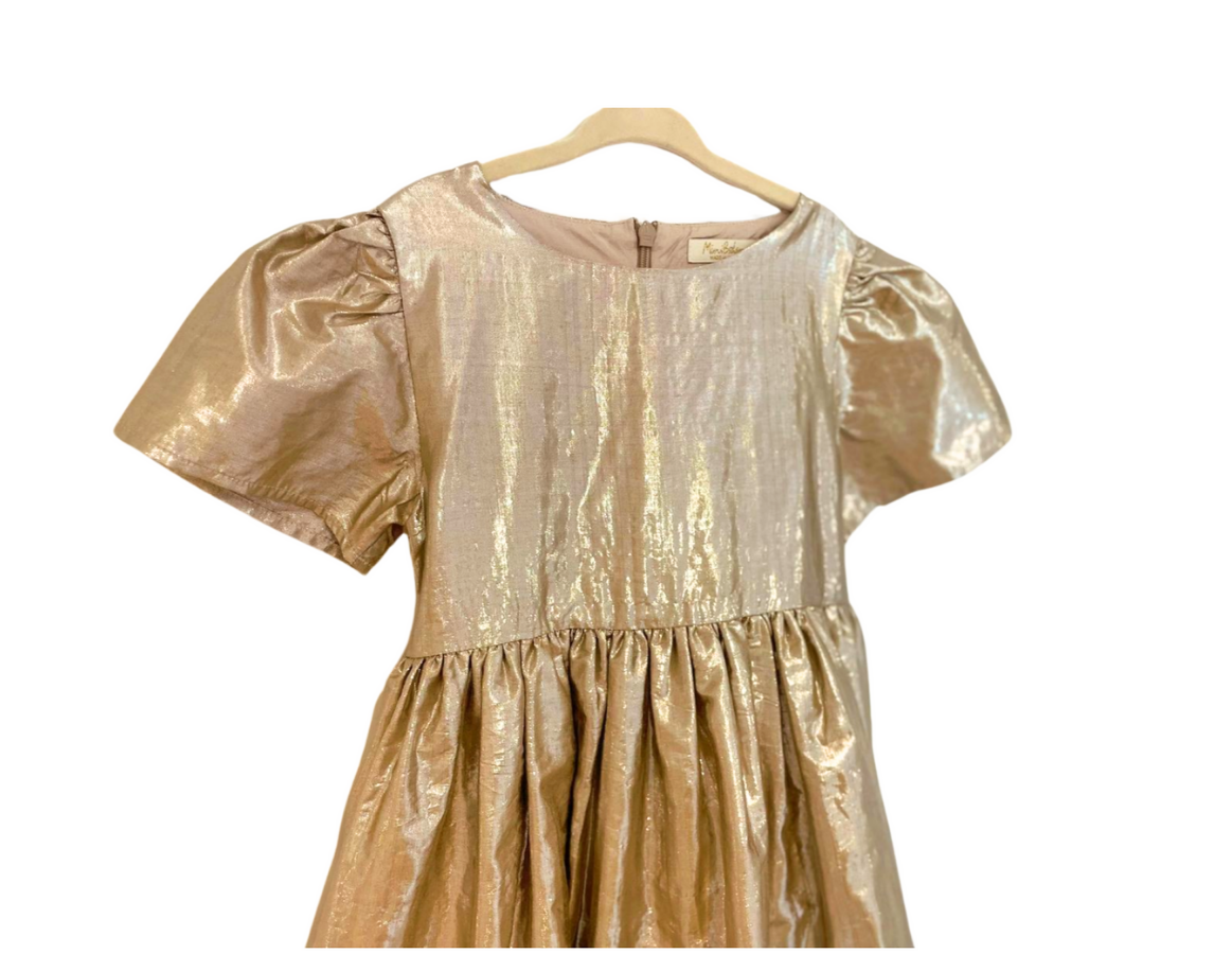 Mini Boden Gold Party Dress