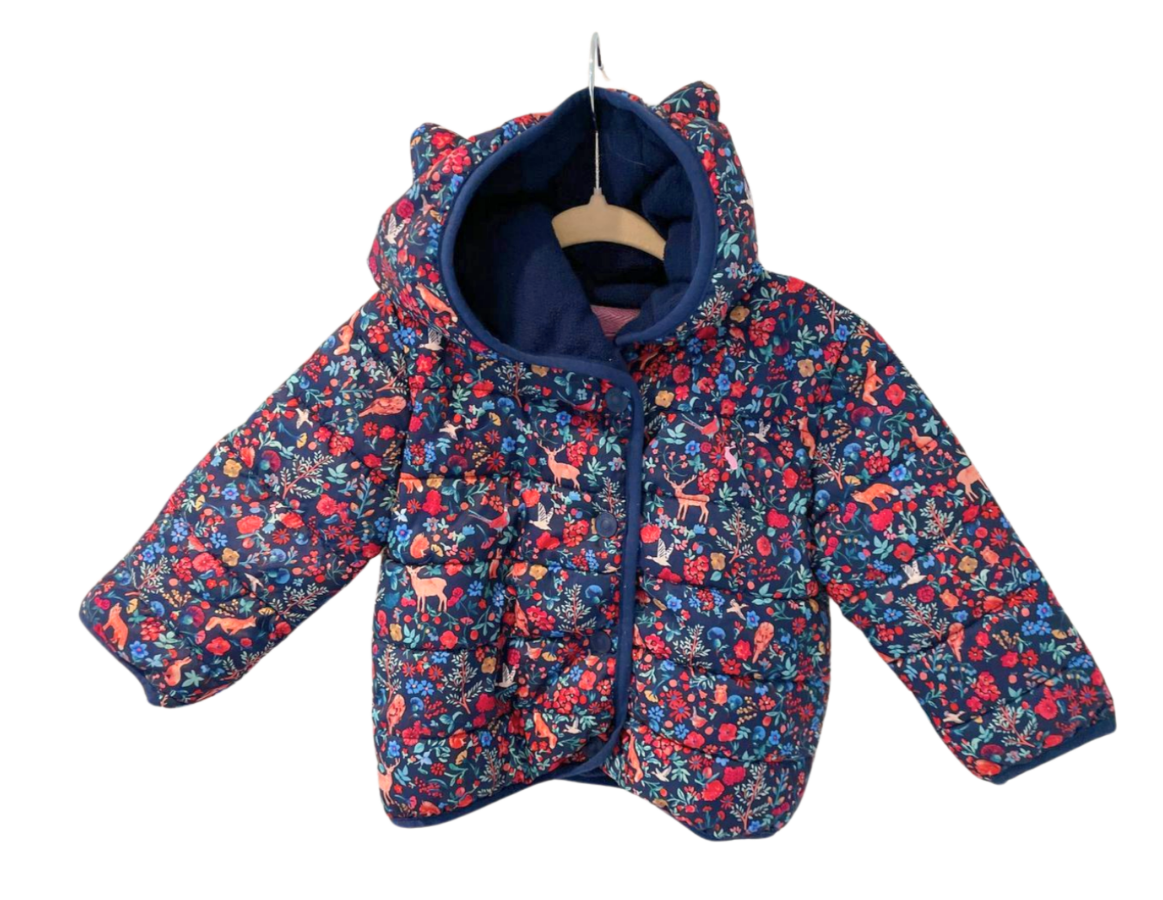 Joules Floral Padded Coat
