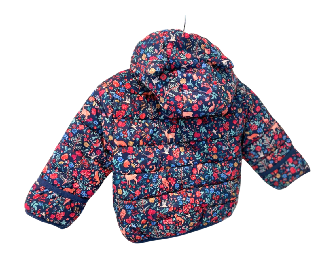 Joules Floral Padded Coat