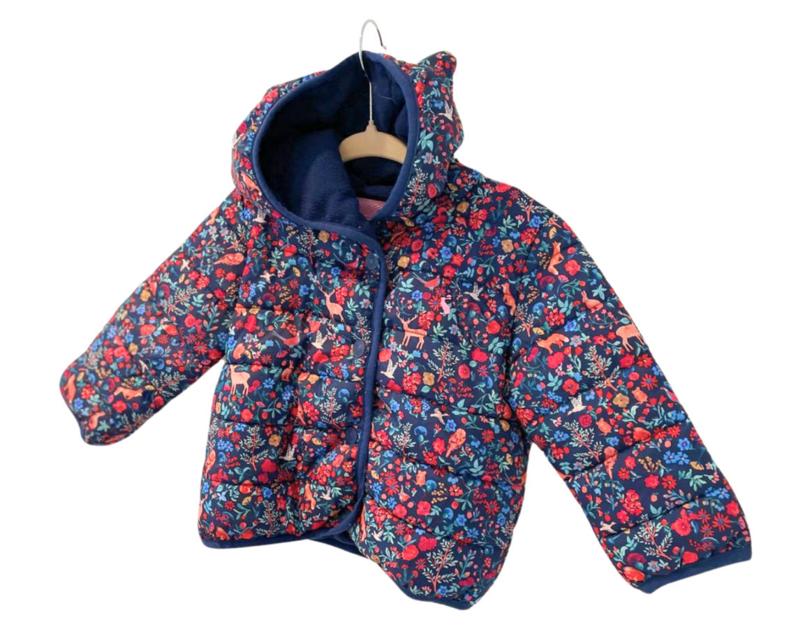 Joules Floral Padded Coat