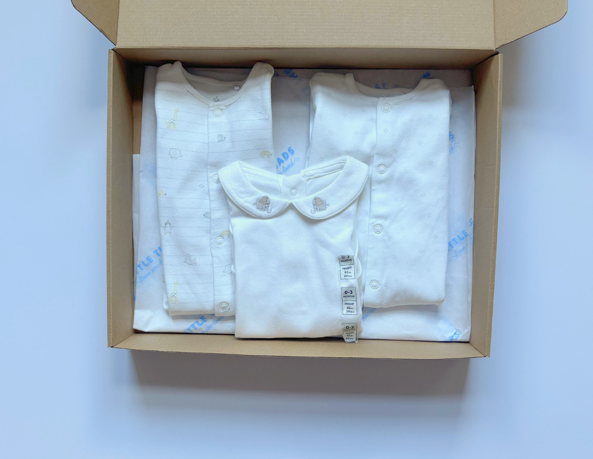 Pure White Unisex Bodysuit Selection 0-3m