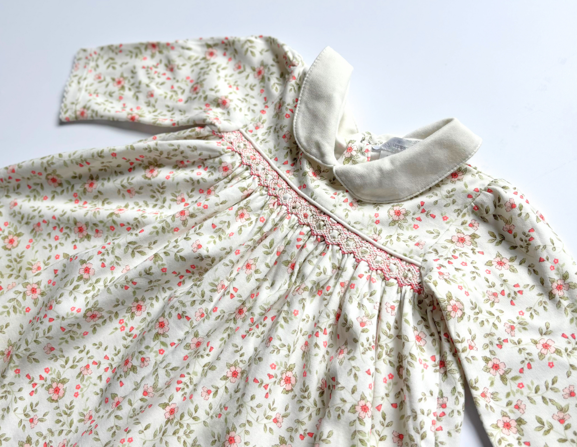 Kissy Kissy floral smock dress & knickers set