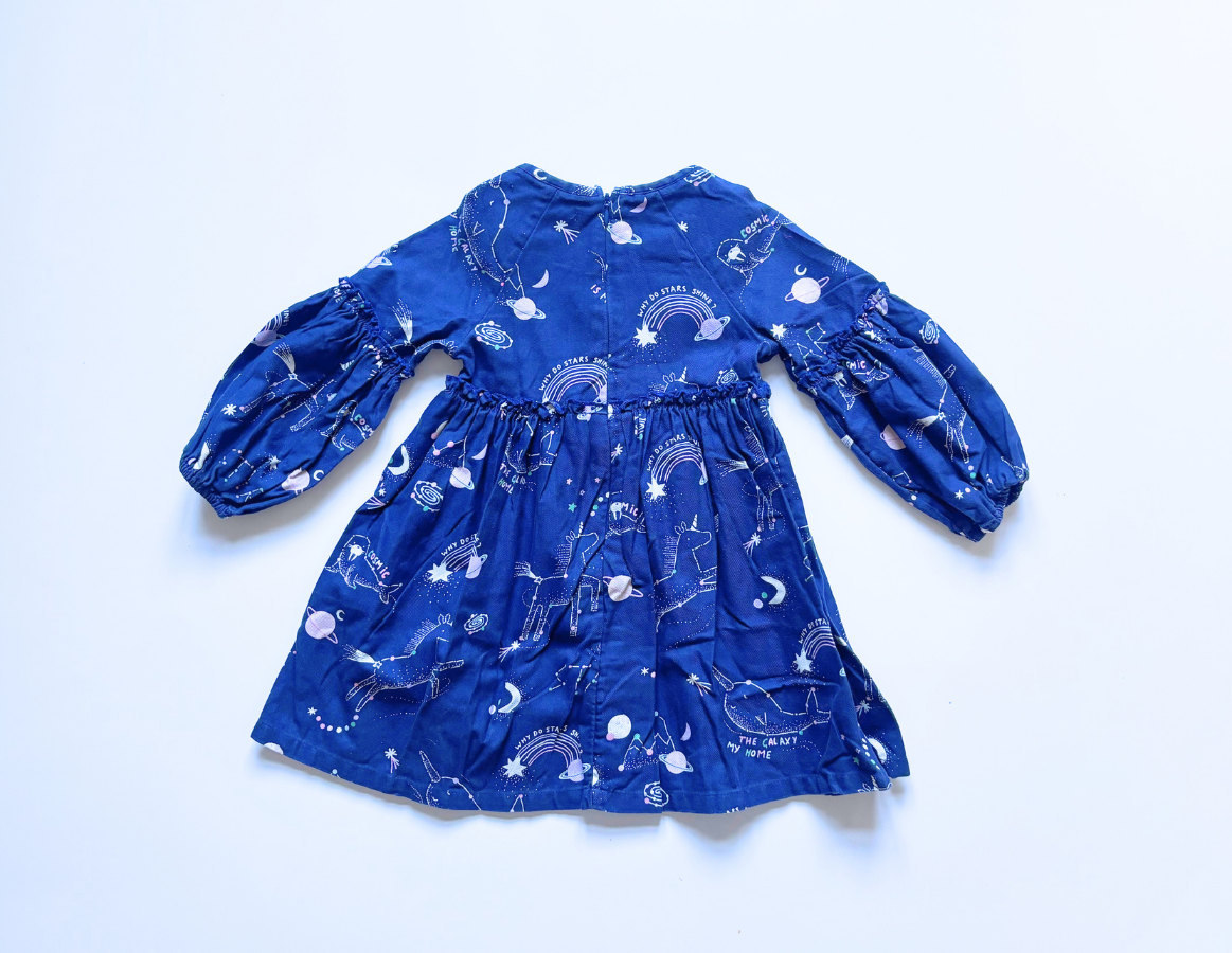 M&S light corduroy printed dress