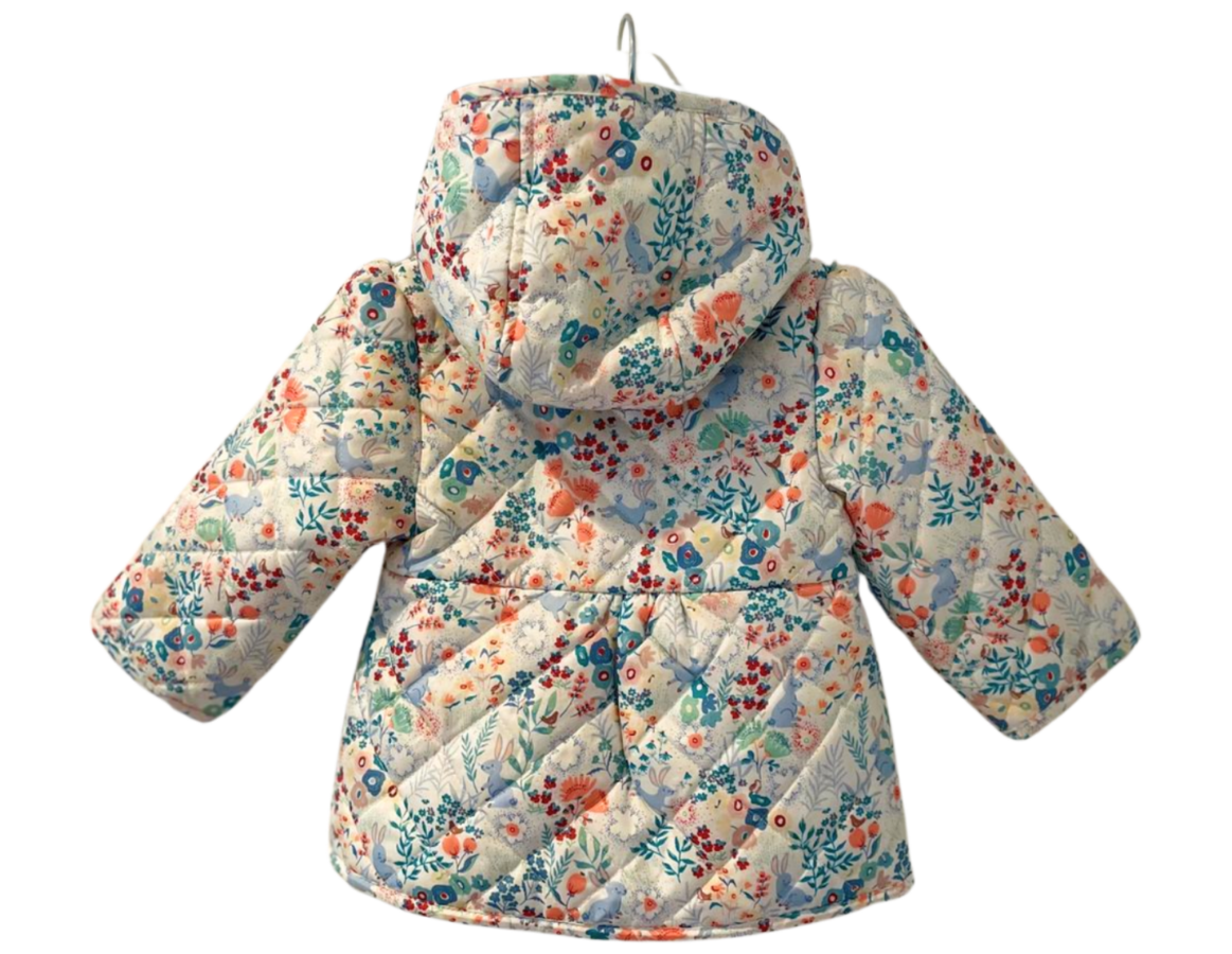 M&S Floral Padded Coat
