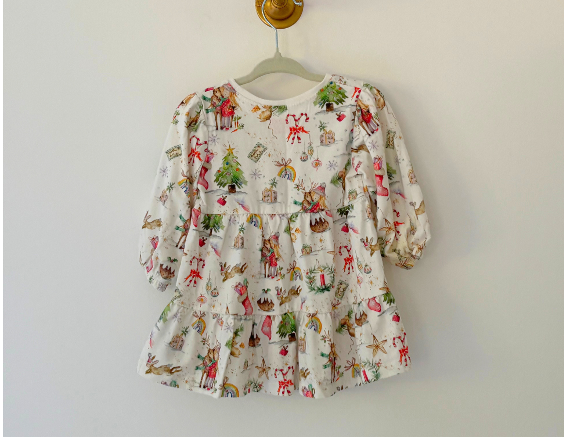 Next Cotton Festive Print Dress