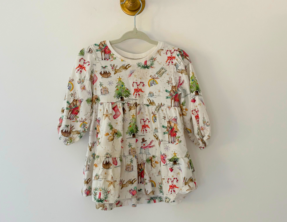 Next Cotton Festive Print Dress