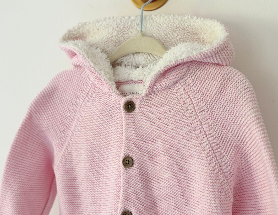 Next fleecy knitted jacket
