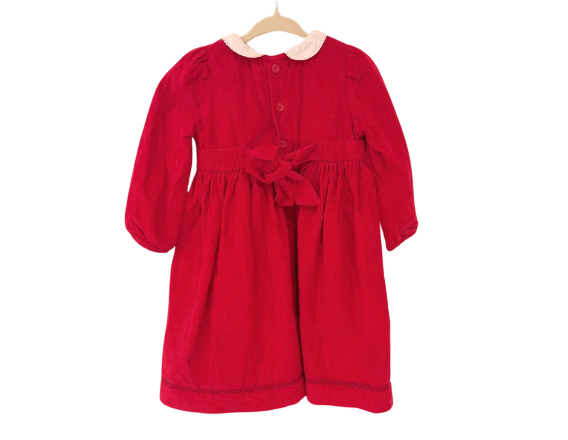 JoJo Maman Bebe Collared Corduroy Dress