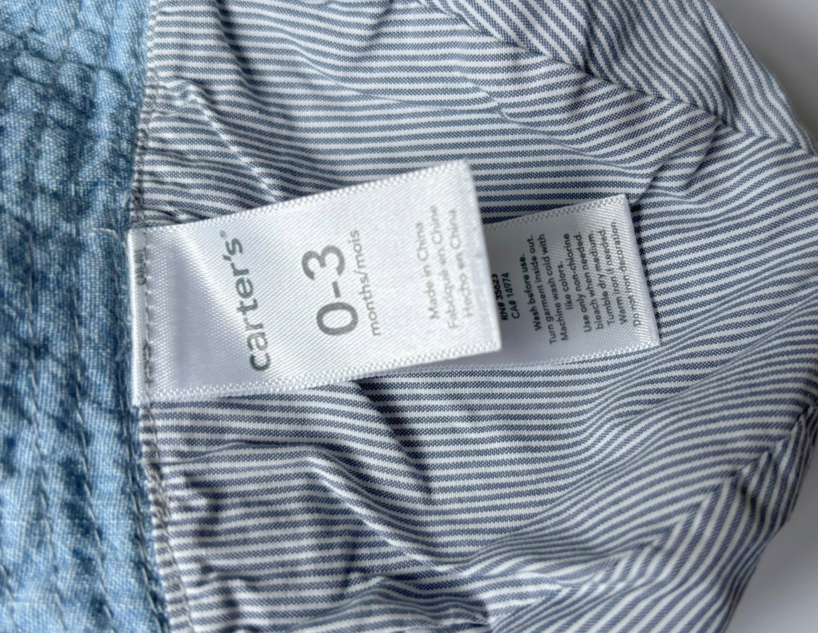 Carters Denim Blue Sun hat
