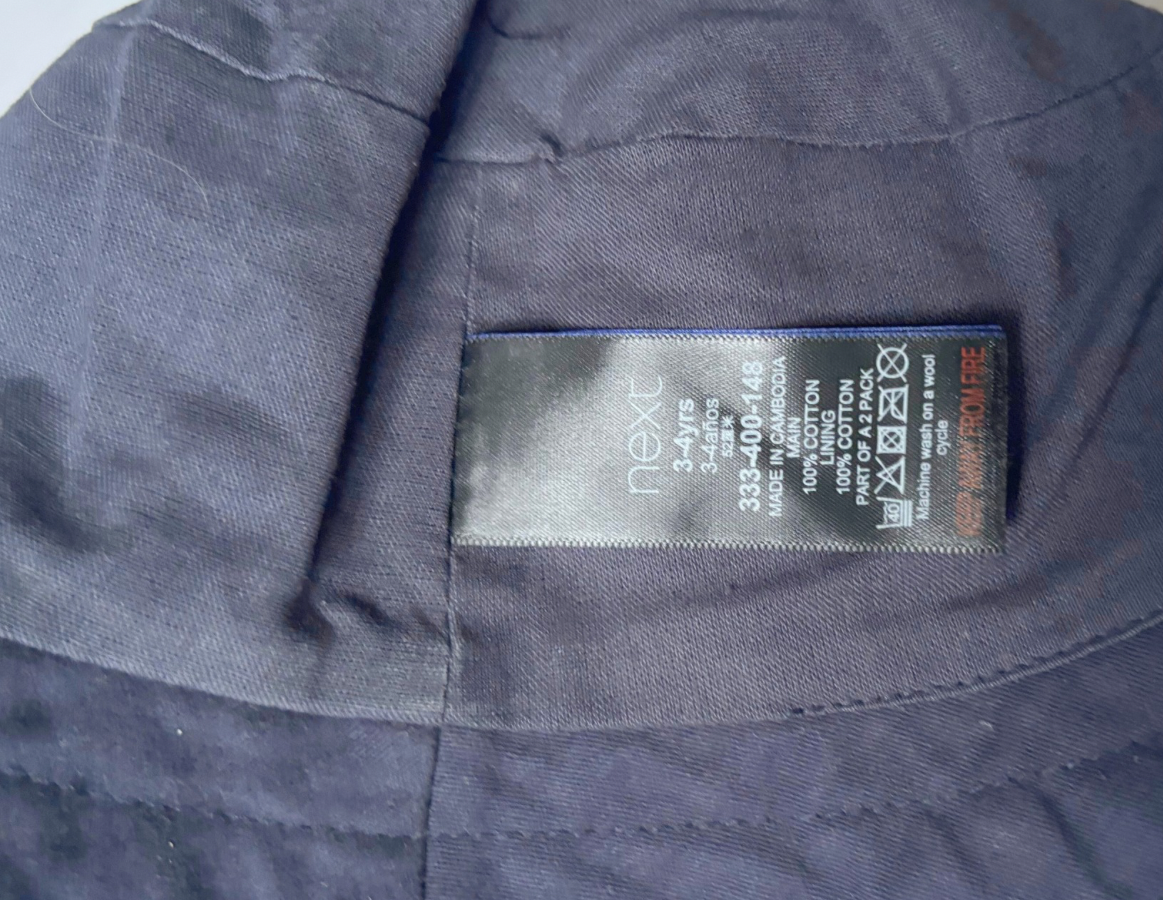 Next Denim & Navy Blue Reversible Sun Hat