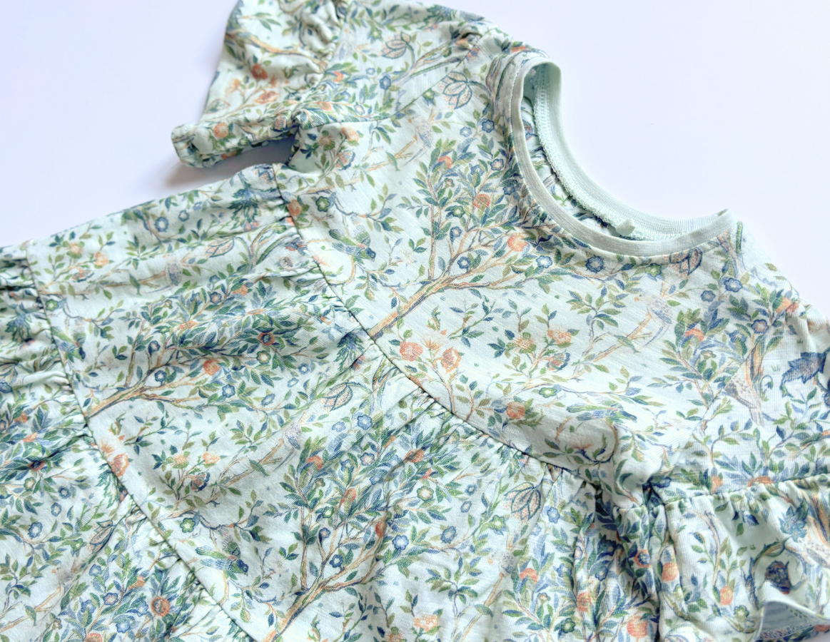 Next X William Morris floral print tiered dress