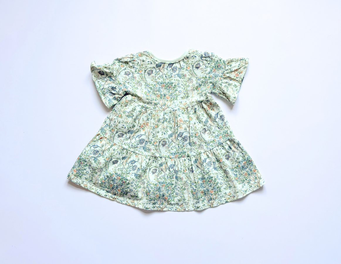 Next X William Morris floral print tiered dress