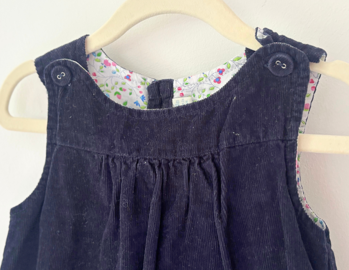 JoJo Maman Bebe Embroidered Corduroy Dress