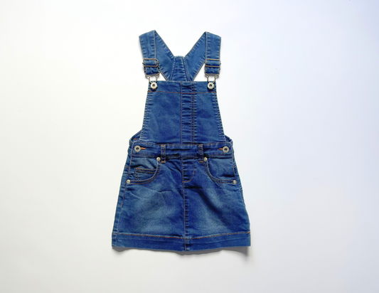 Bluezoo girls denim dungaree dress