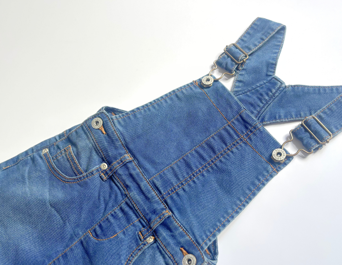 Bluezoo girls denim dungaree dress