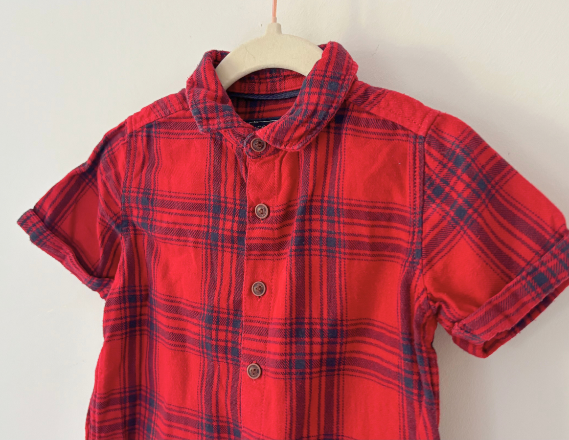 Next Short Sleeved Tartan Shirt