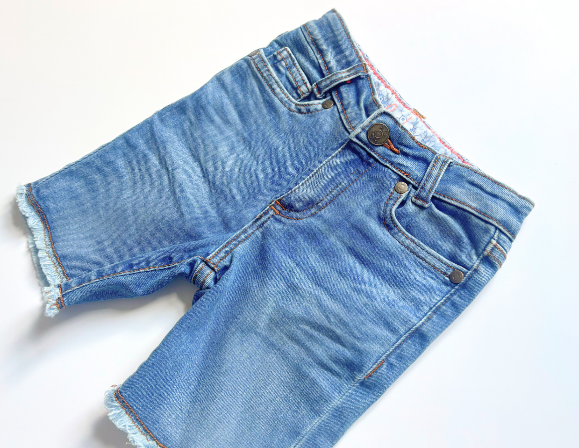 Mini Boden girls denim shorts