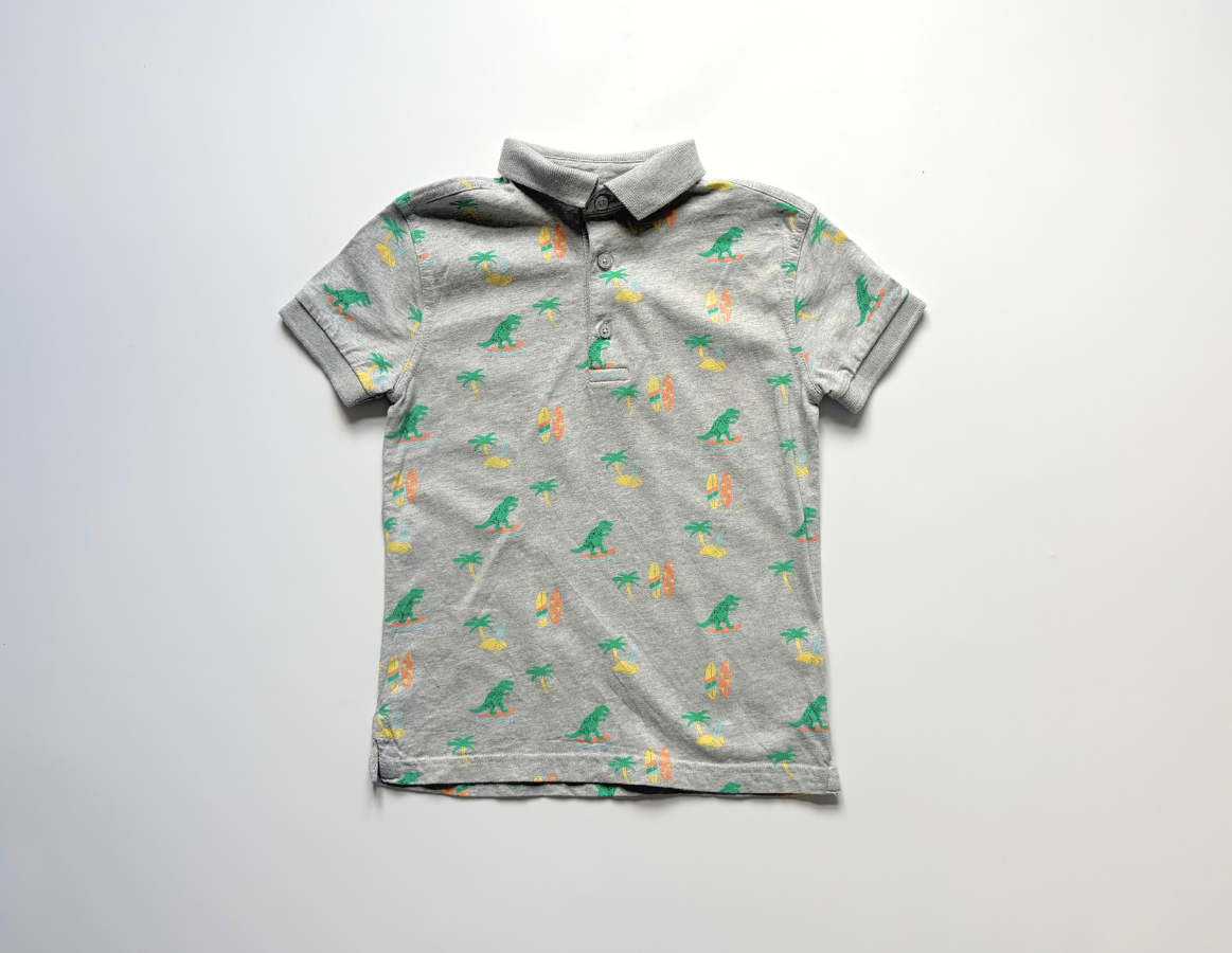 M&S boys printed summer polo shirt