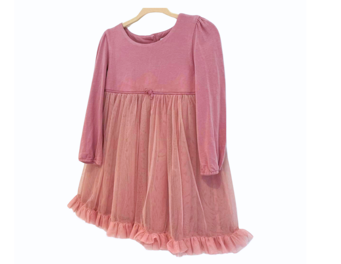 Little White Company Blush Pink Tulle Party Dress