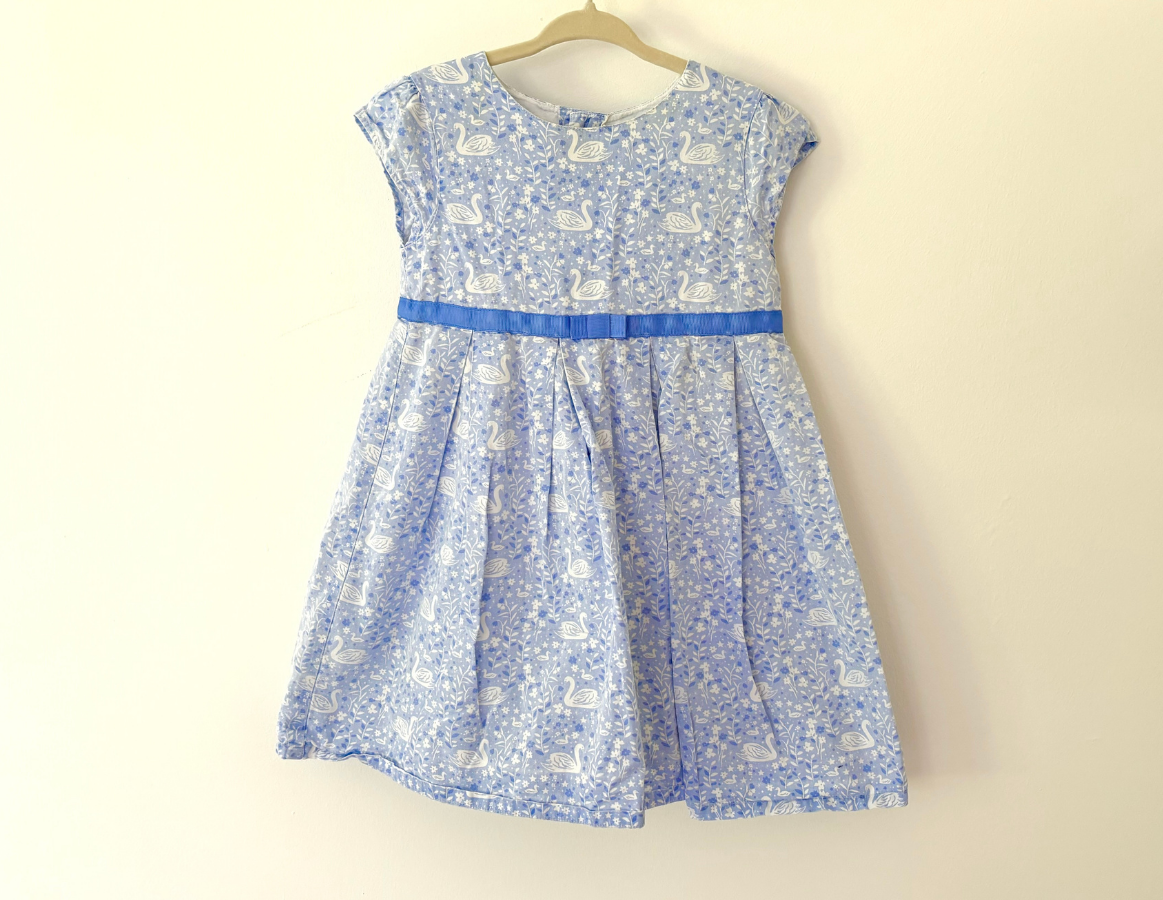 JoJo Maman Bebe Swan Print Dress