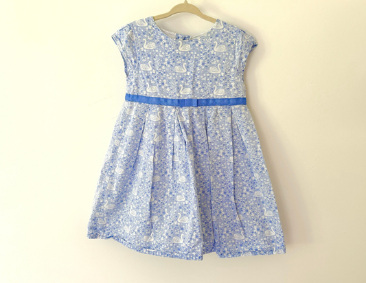 JoJo Maman Bebe Swan Print Dress