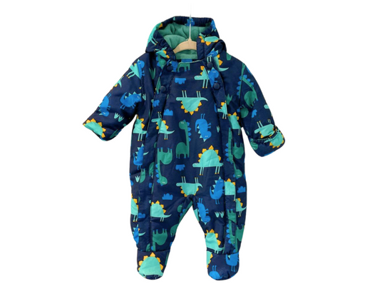 M&S Fleece Lined Dinosaur Snow Suit