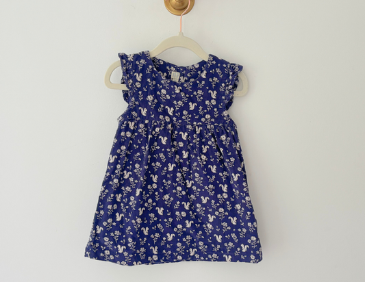 JoJo Maman Bebe Printed Corduroy Dress