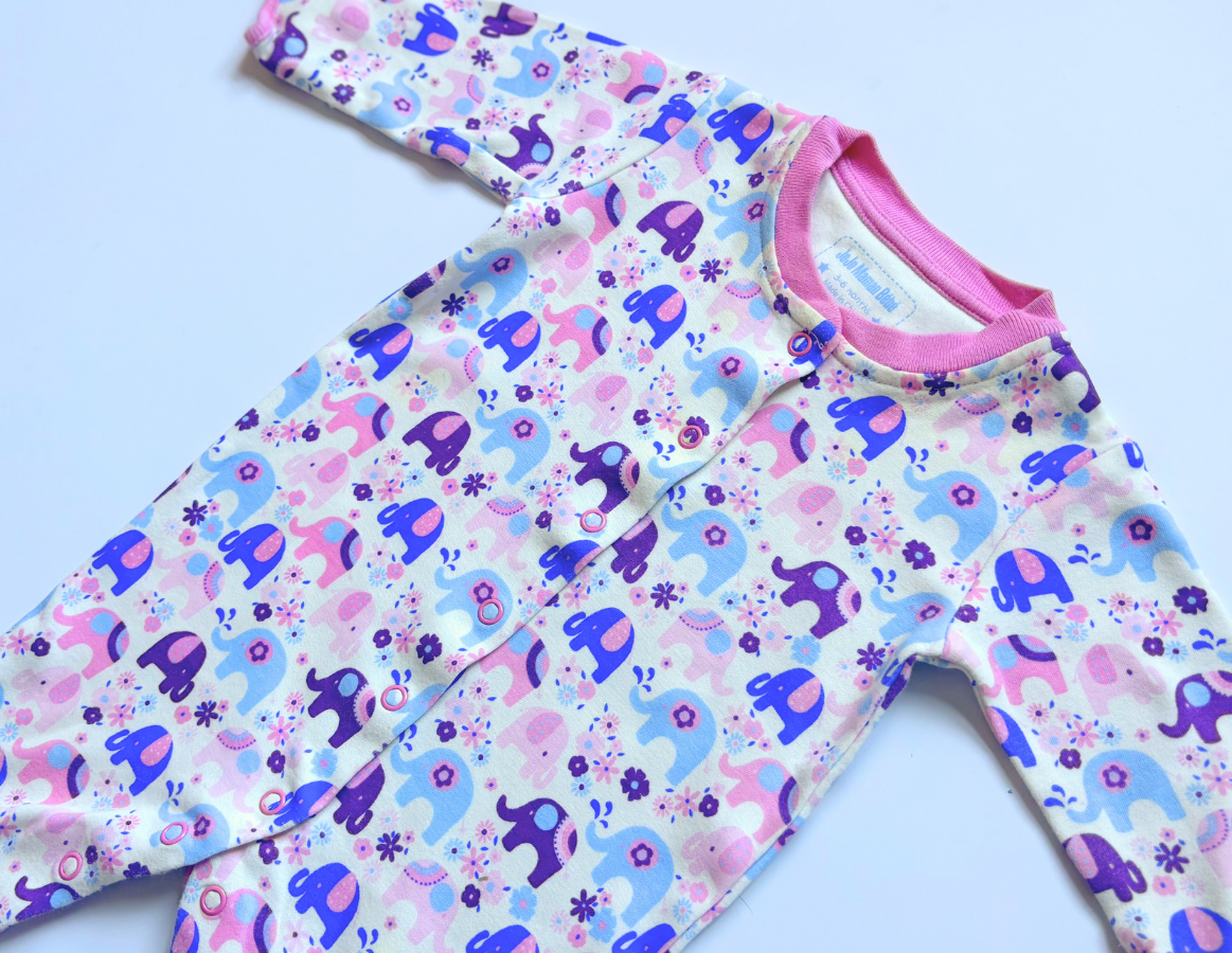 JoJo Maman Bebe Girls Spring Sleepsuit Selection 3-6m