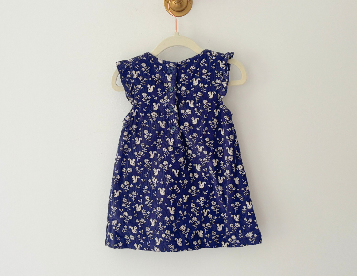 JoJo Maman Bebe Printed Corduroy Dress