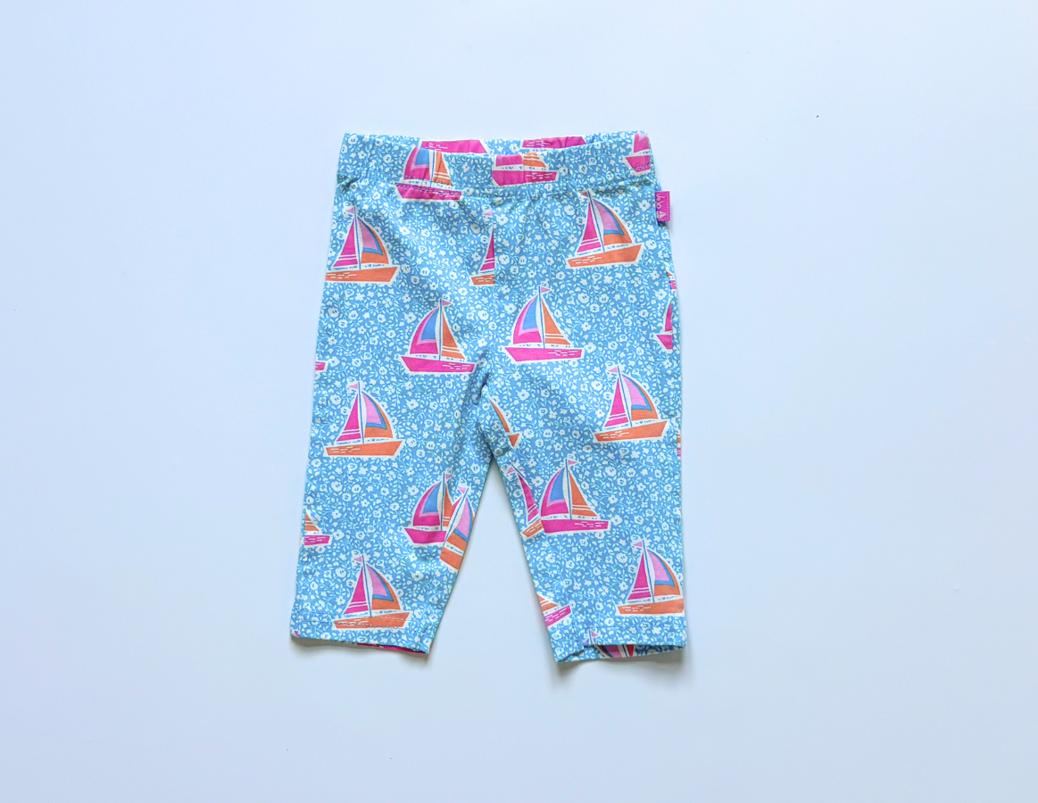 JoJo Maman Bebe boat print leggings