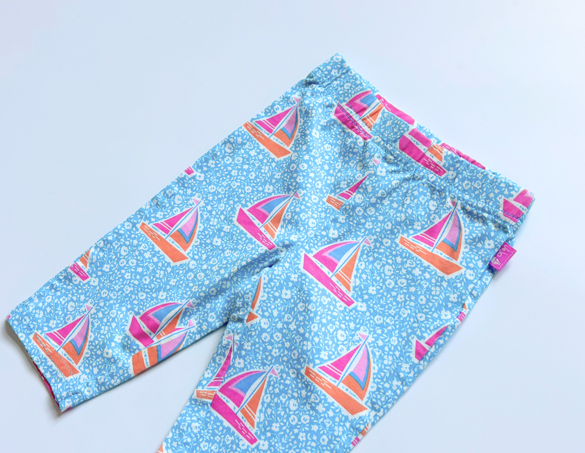 JoJo Maman Bebe boat print leggings