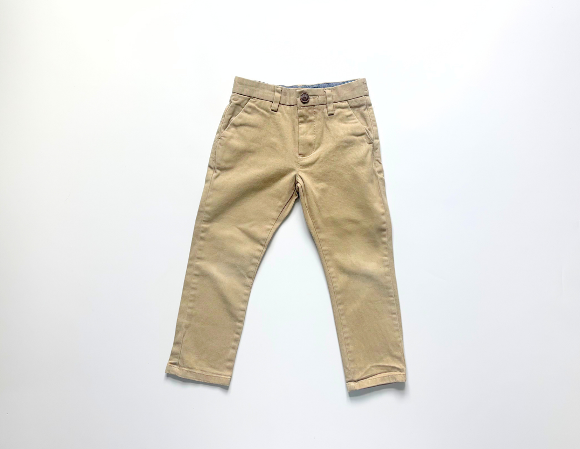 Next boys light tan chino trousers