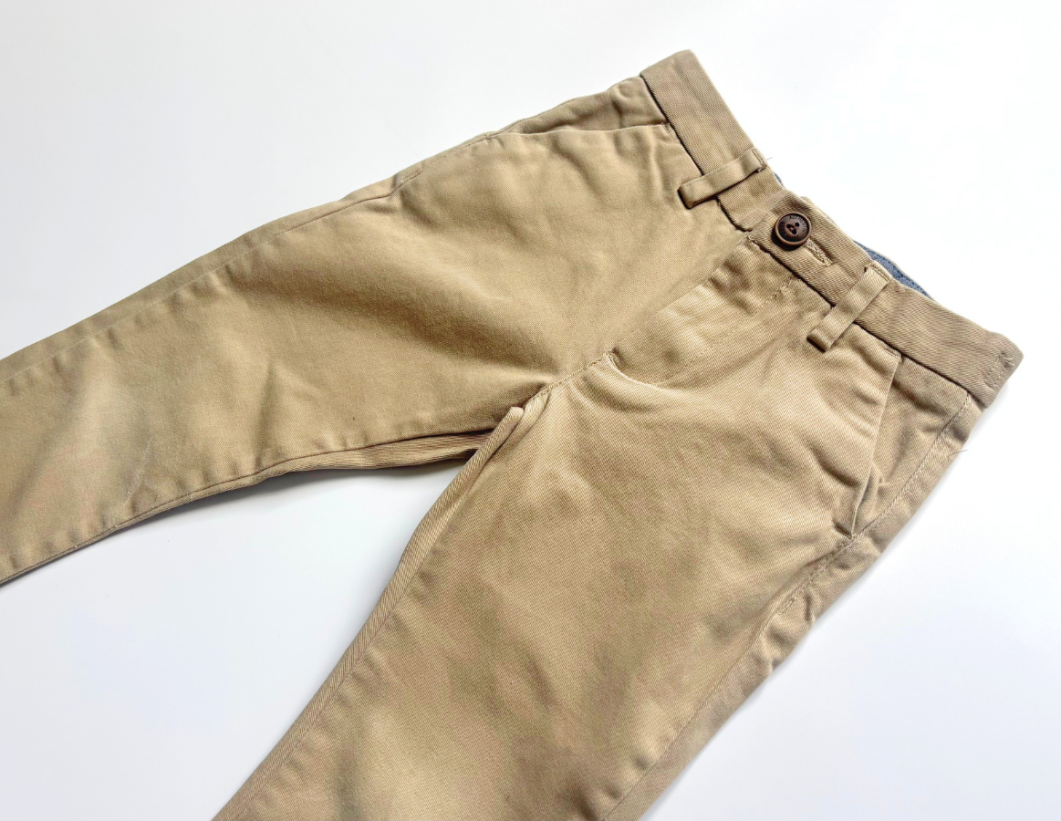 Next boys light tan chino trousers