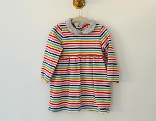 Mini Boden Striped Fleece-lined Dress