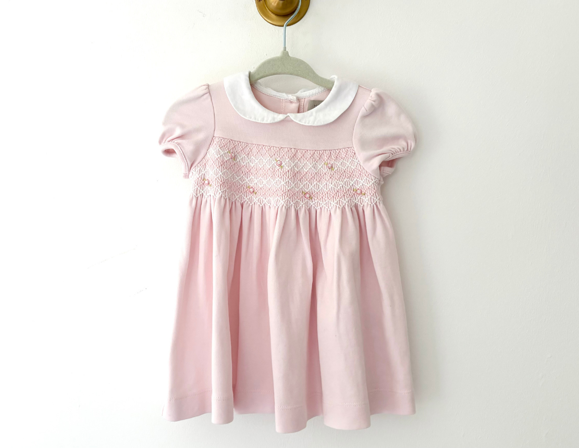 John Lewis Embroidered Smock Dress