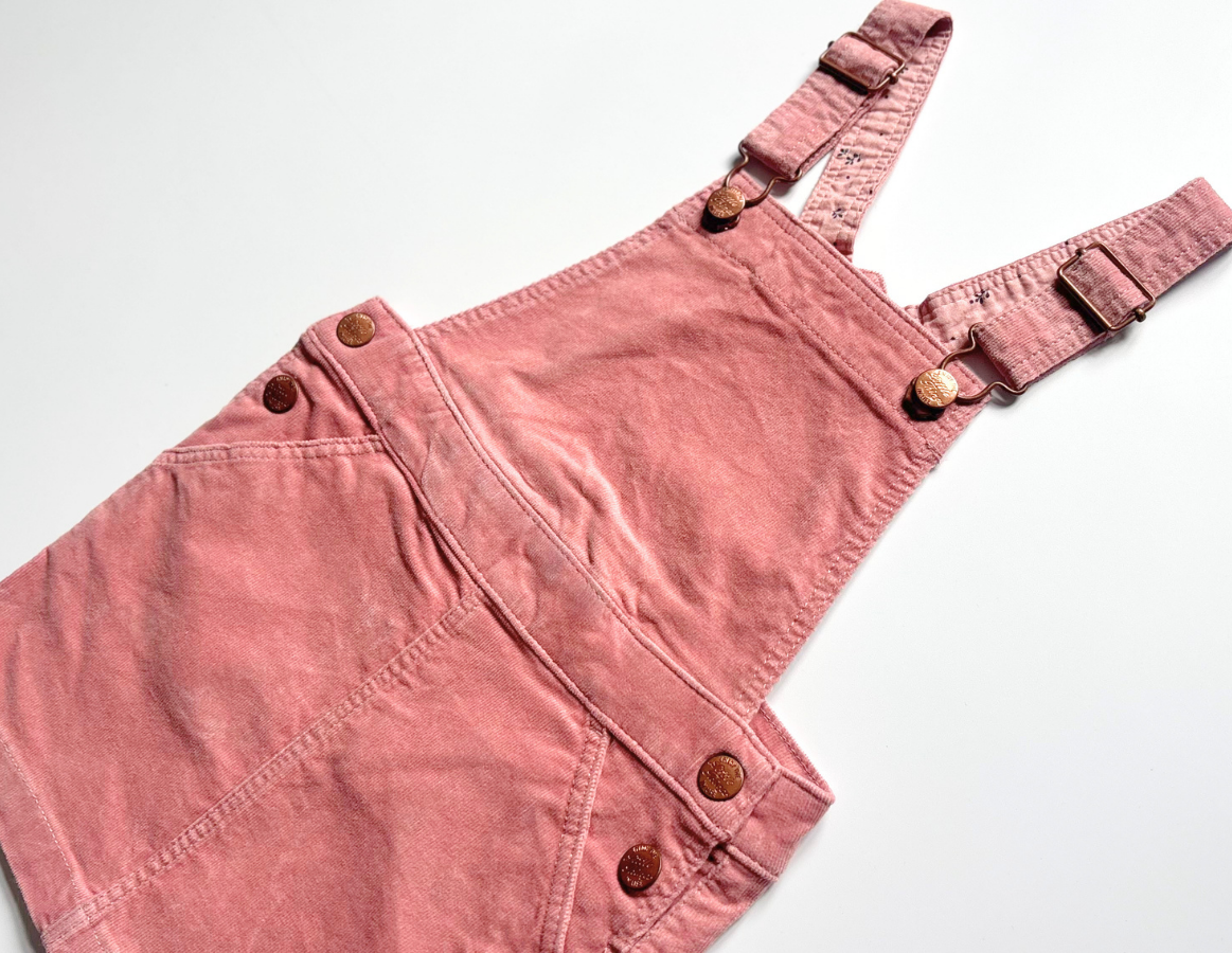 H&M girls lightweight corduroy dungaree dress