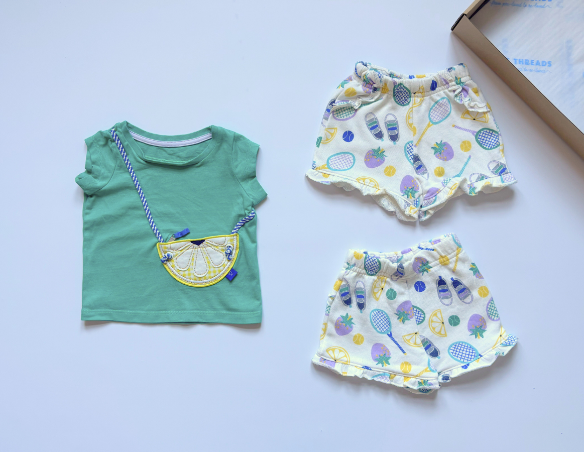 M&S Lemon & Lime Girls Summer Selection 3-6m