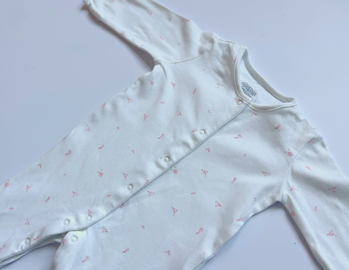 Spring Floral Girls Sleepsuit Selection 3-6m
