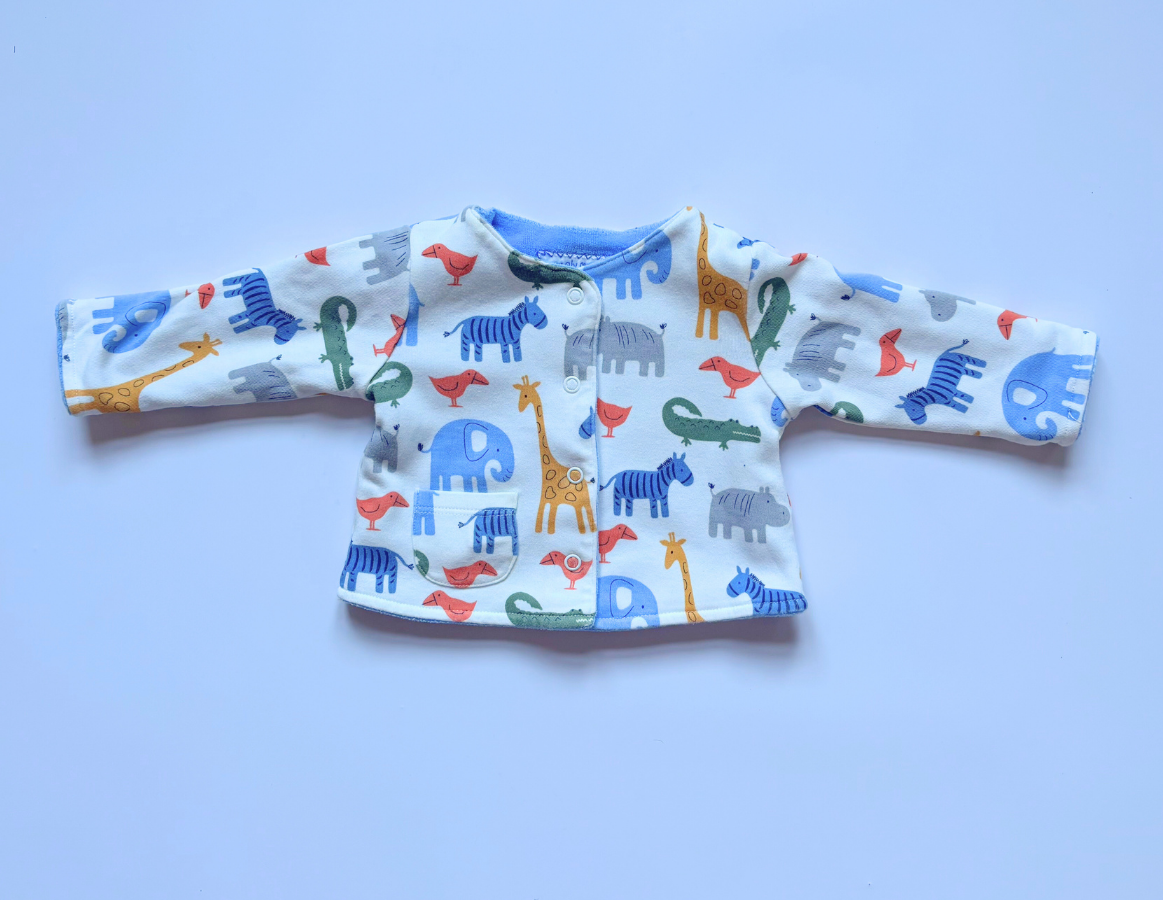 JoJo Maman Bebe Boys Bodysuit & Jacket Set - Newborn