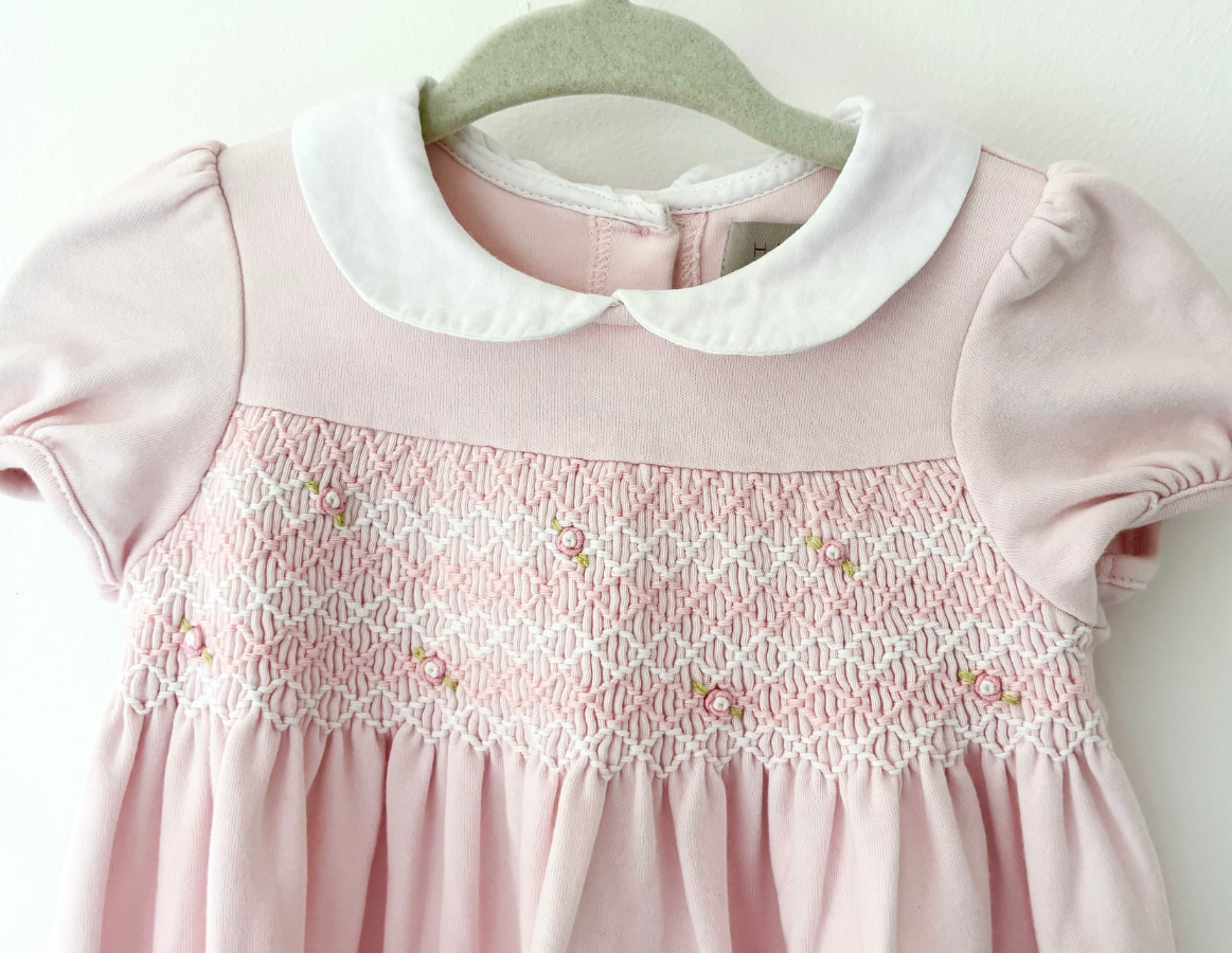 John Lewis Embroidered Smock Dress