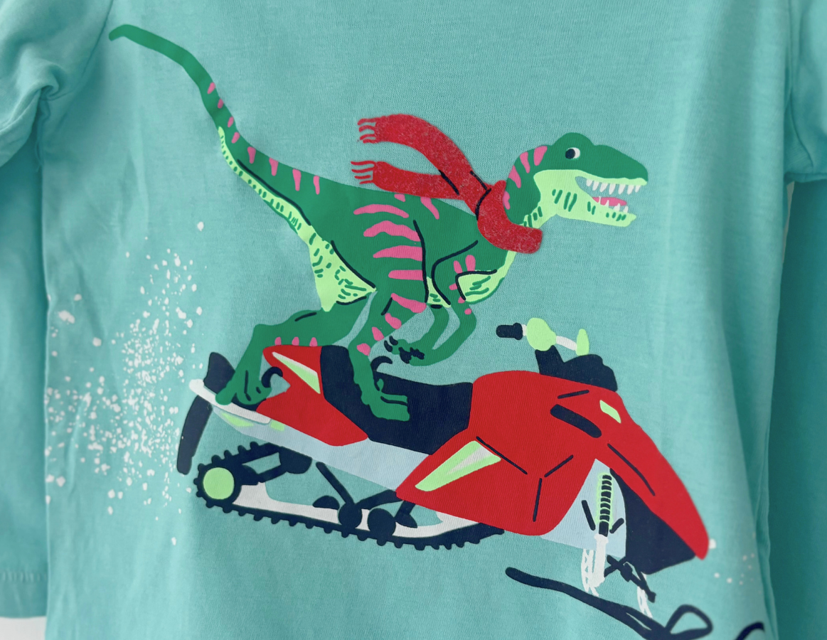 M&S Festive Dinosaur Top