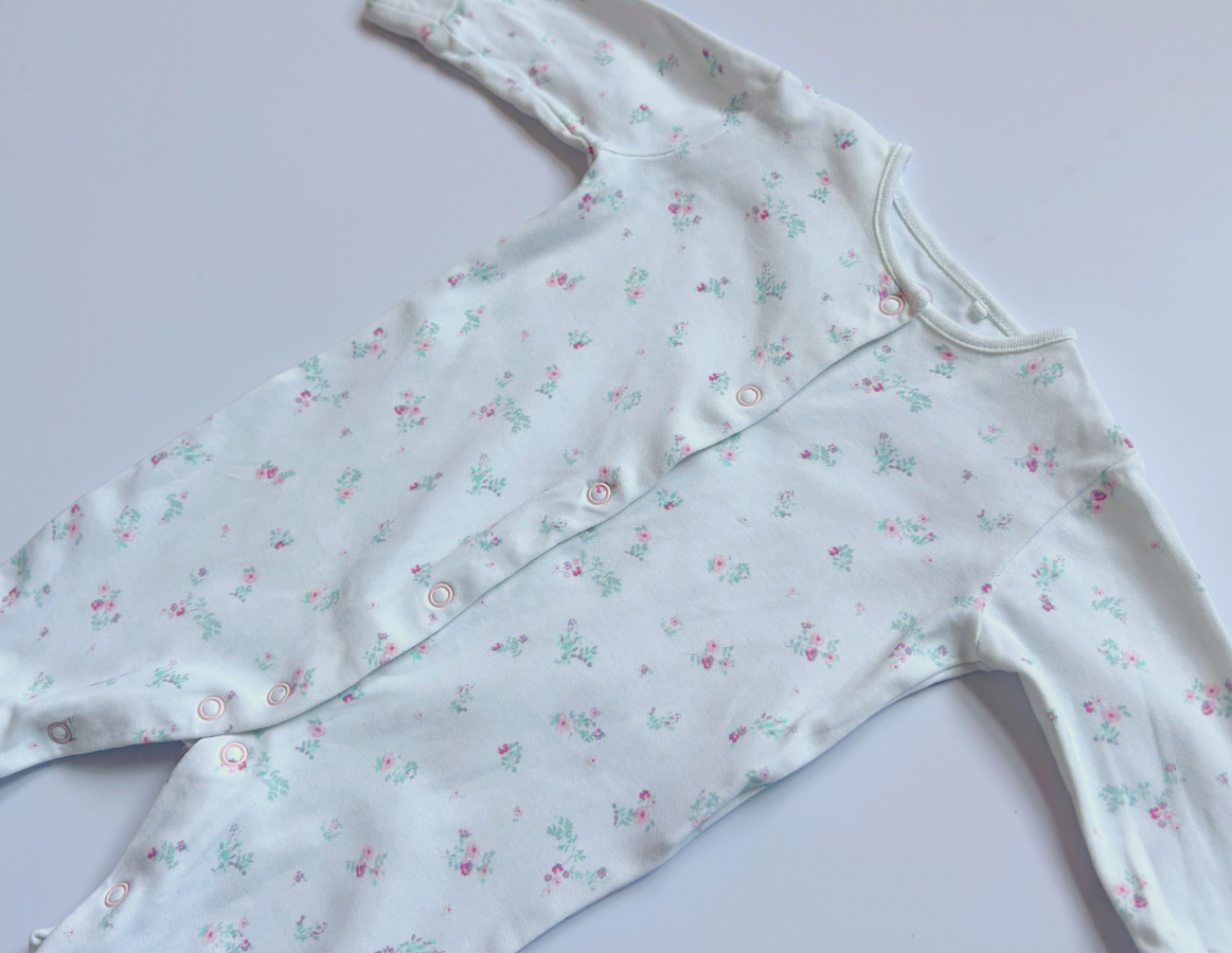 Spring Floral Girls Sleepsuit Selection 3-6m