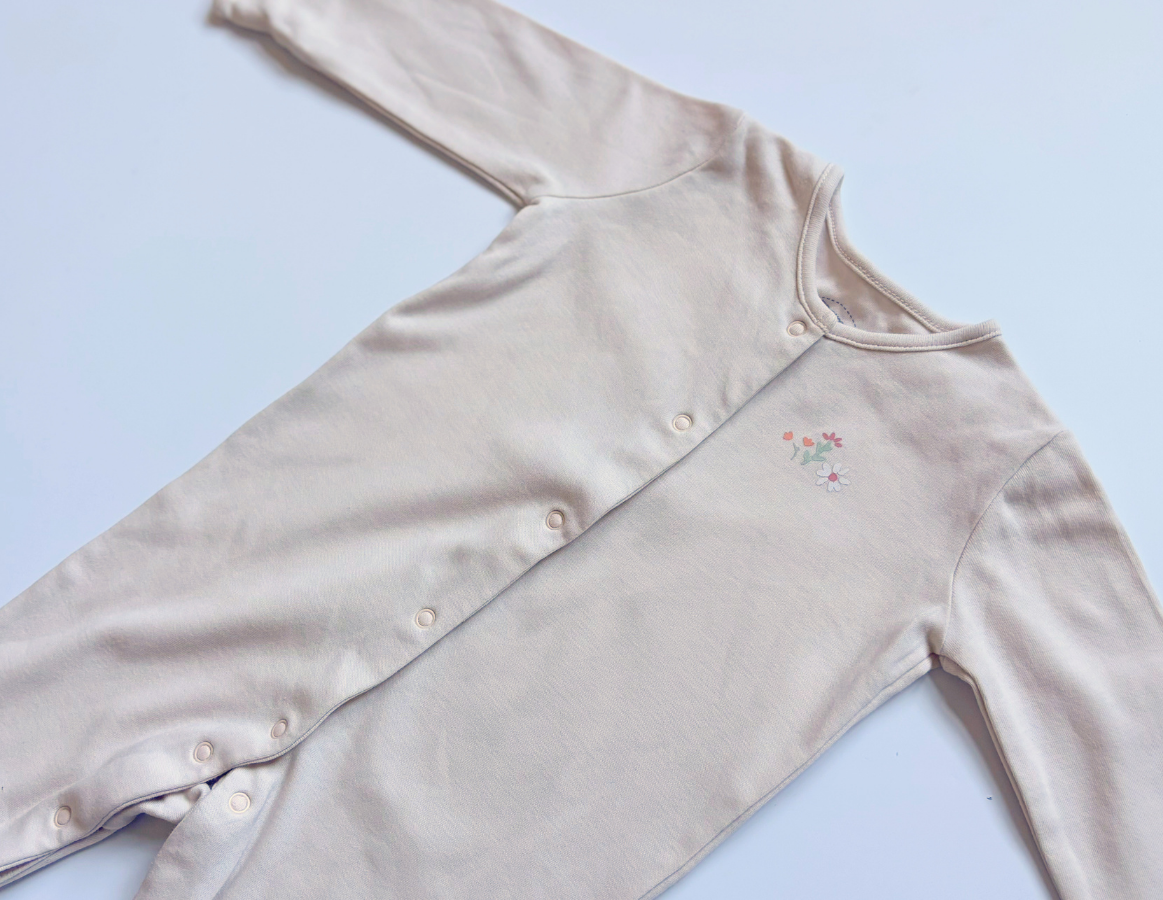Spring Floral Girls Sleepsuit Selection 3-6m