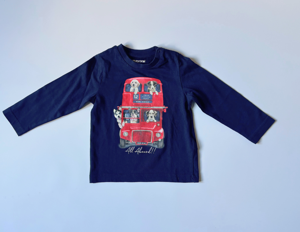 Mayoral Boys Long Sleeve T-shirt Duo 9-12m - BRAND NEW