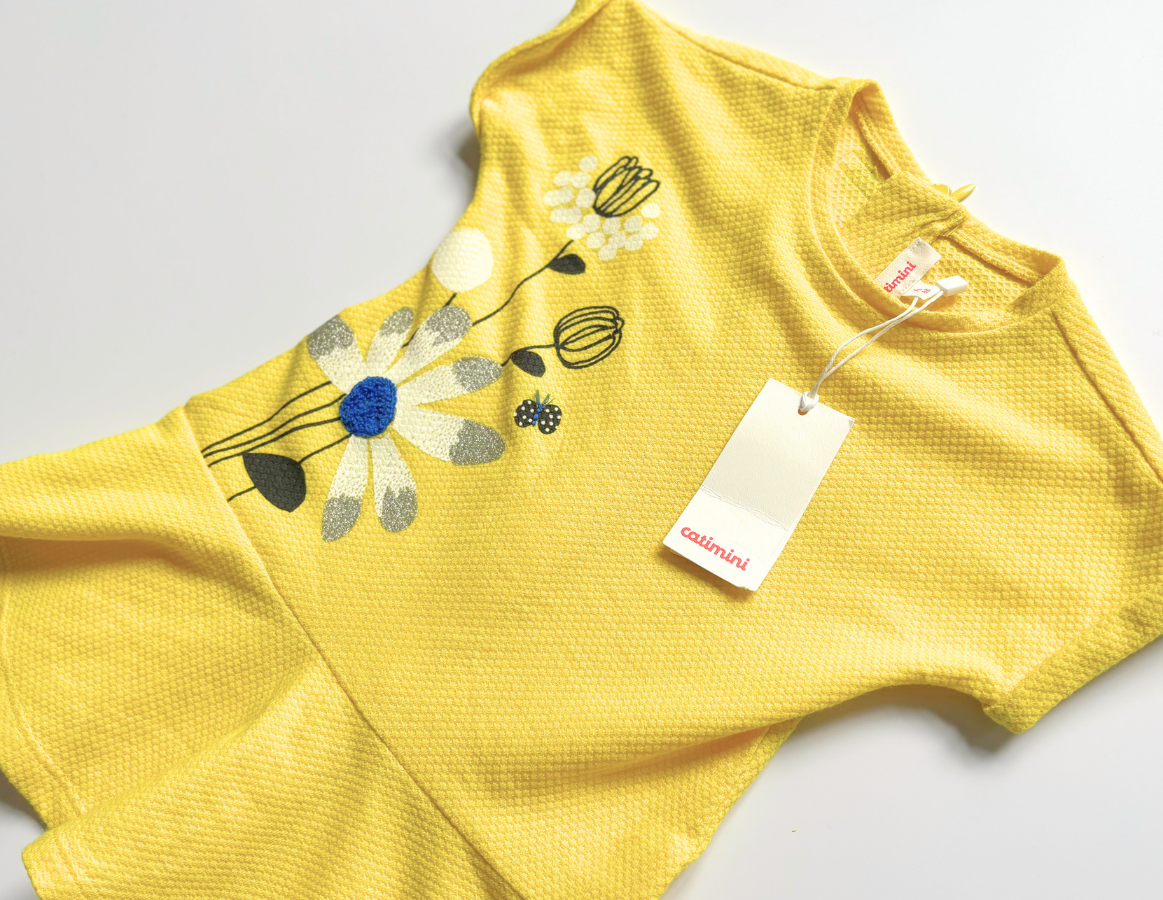 Catimini yellow summer dress - BRAND NEW WITH TAG