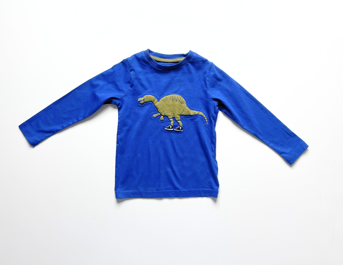M&S boys blue long sleeved t-shirt top