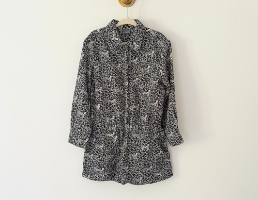 Next Animal Print Shirt Dress