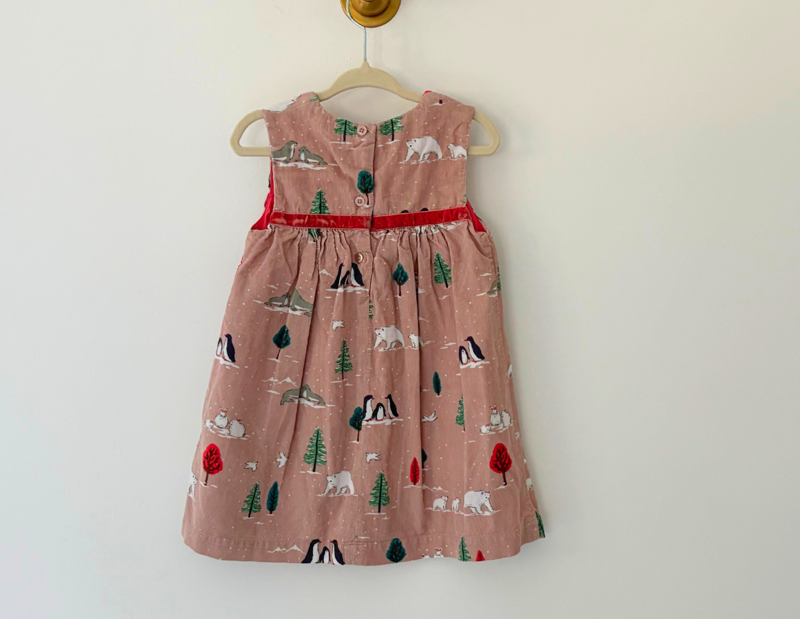 Mini Boden Winter Print Dress