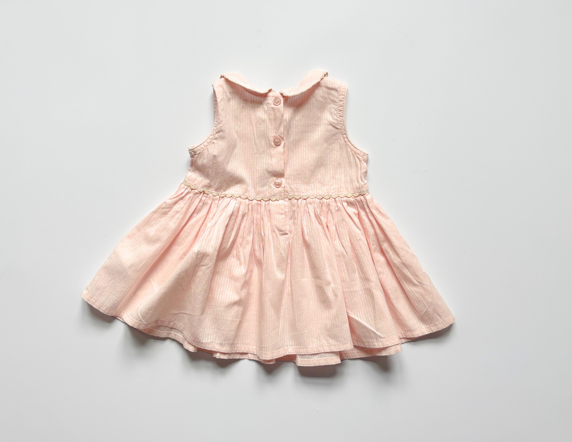 Next Girls pink collared dress